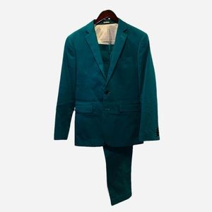Stylish Party: Men's Express Teal Extra Slim Fit Suit - Jacket 36R, Pants 29x30